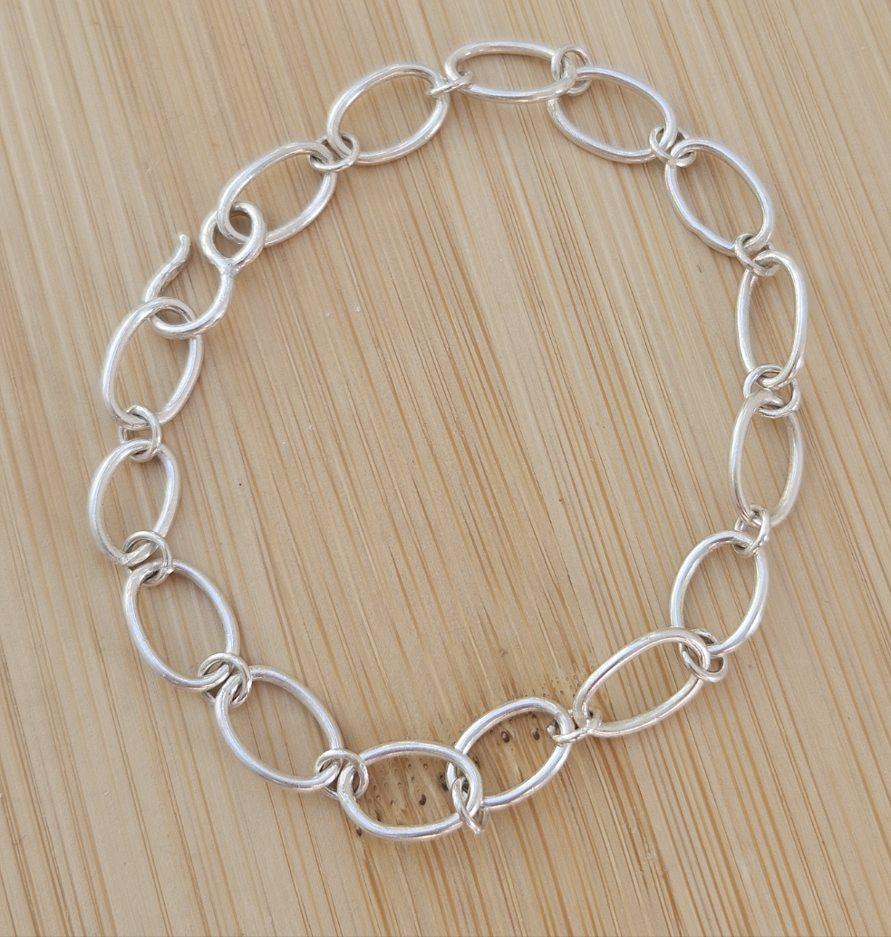 Handmade silver chain bracelet