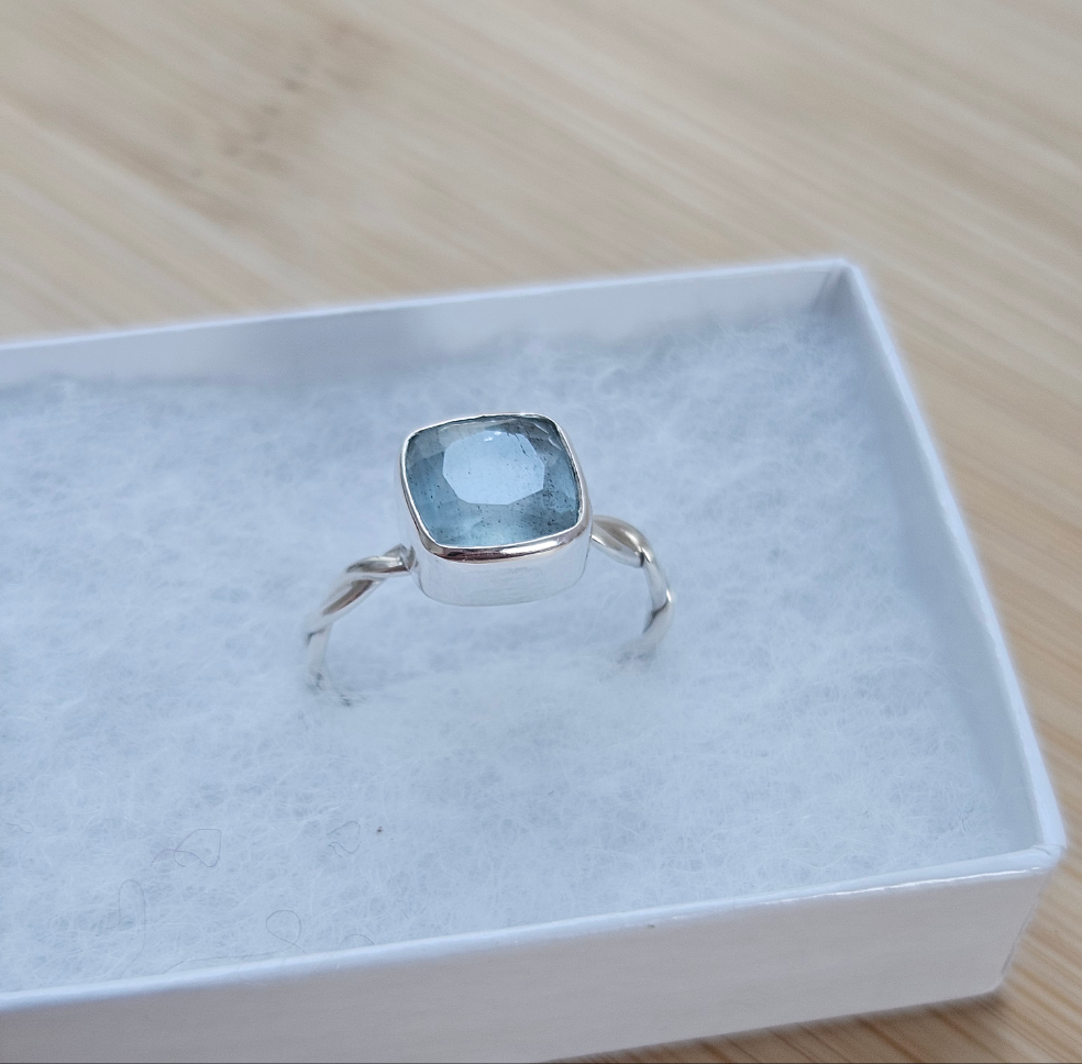 Sterling silver Aquamarine ring