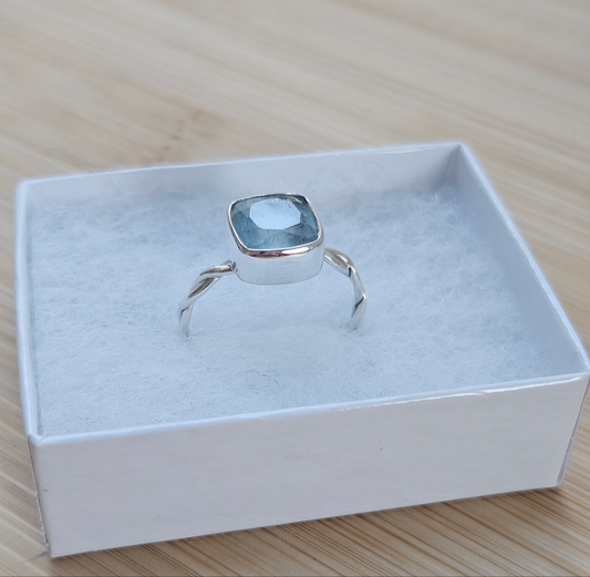 Sterling silver Aquamarine ring