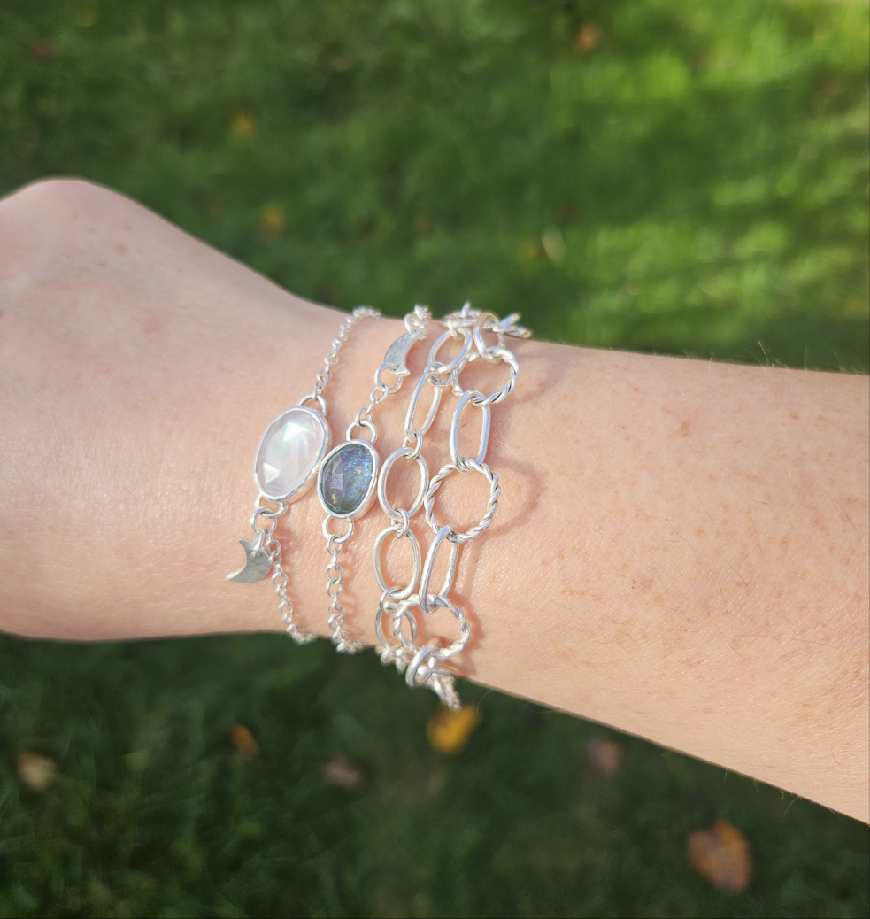 Handmade silver chain bracelet
