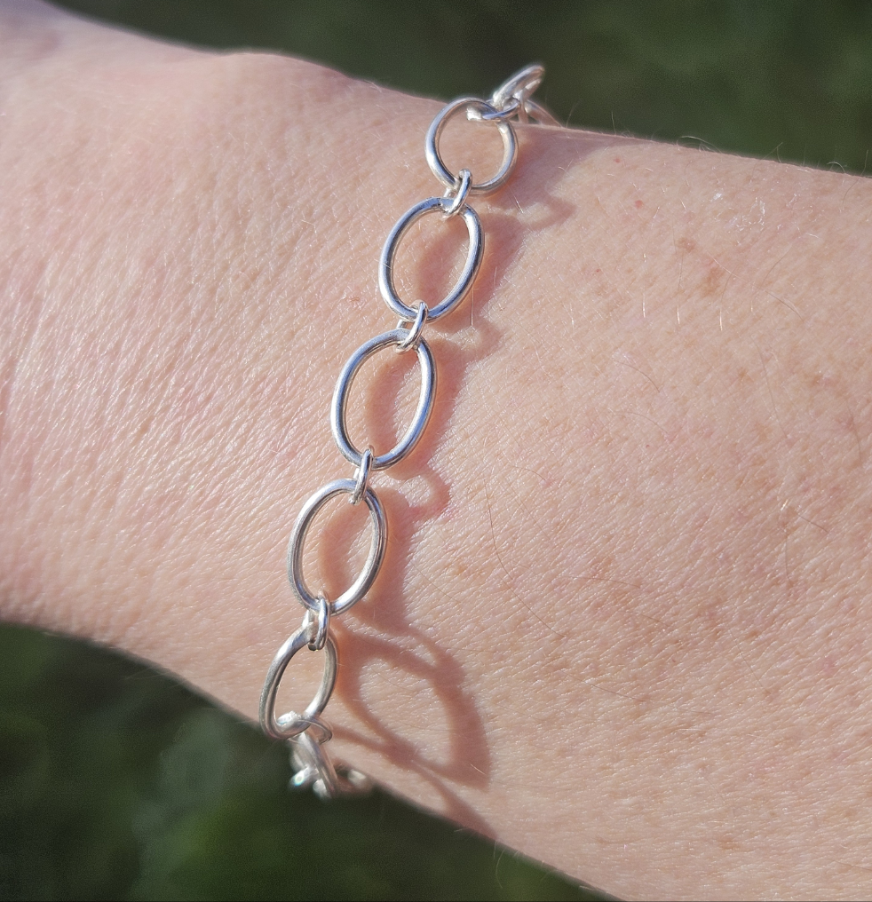Handmade silver chain bracelet