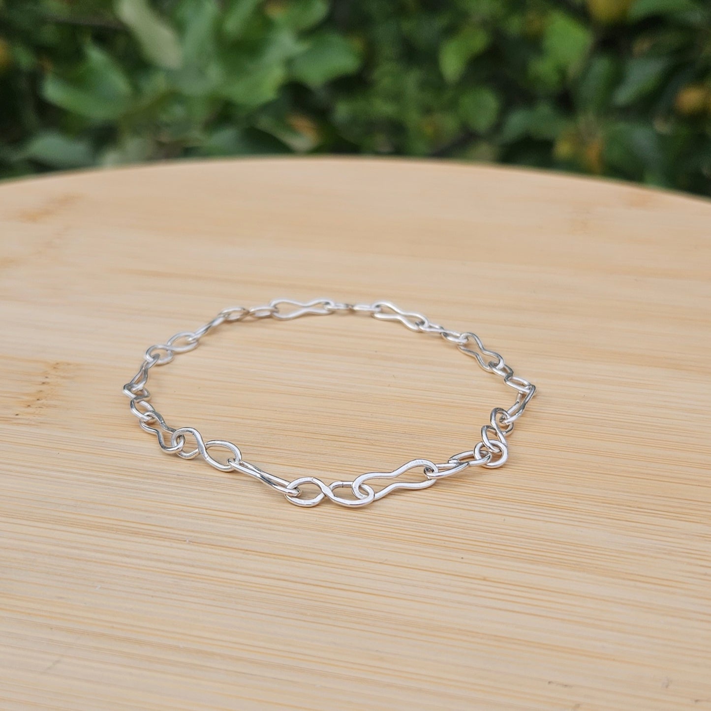 Sterling silver chain bracelet