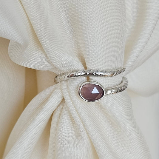 Sterling silver snake ring