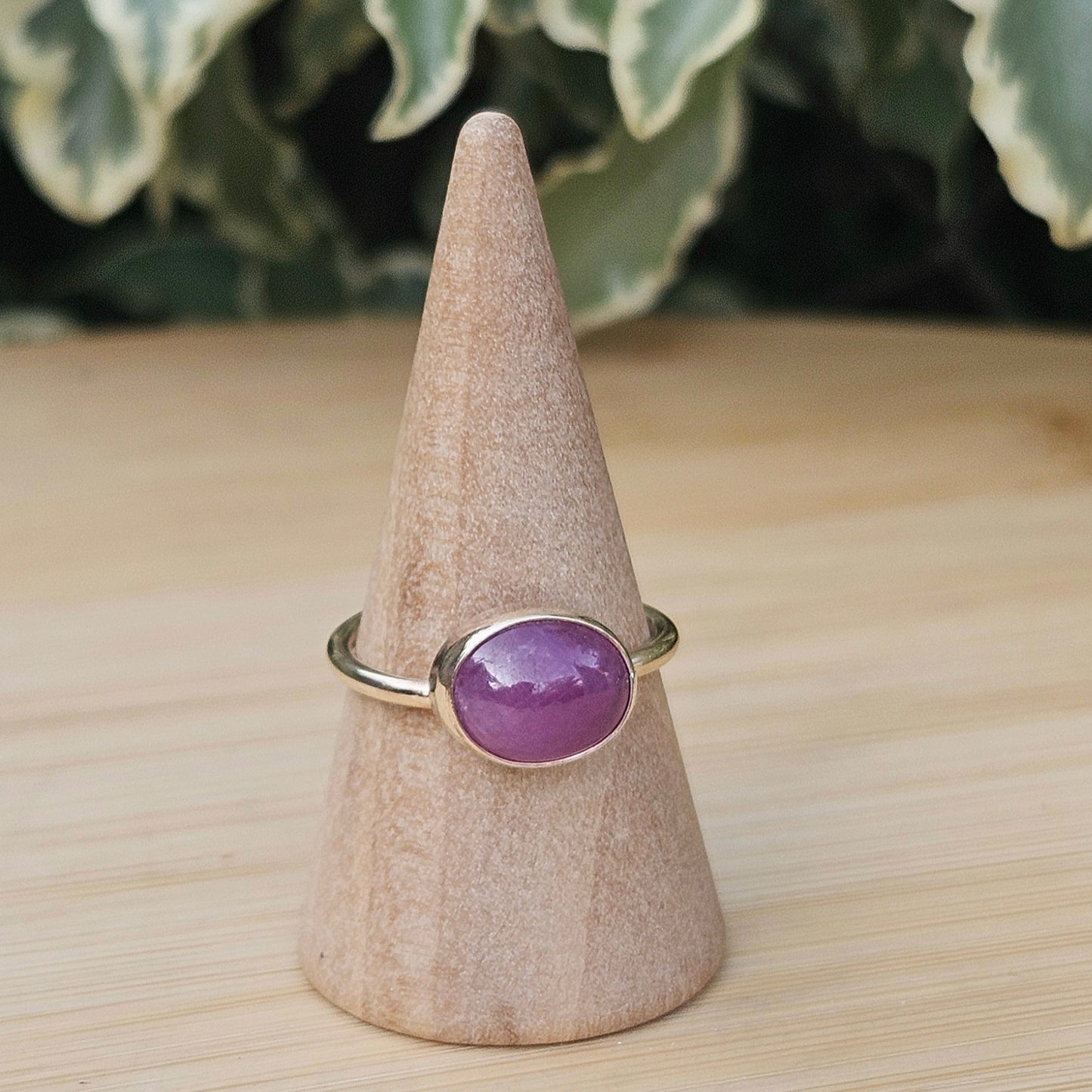 Chanthaburi pink sapphire ring