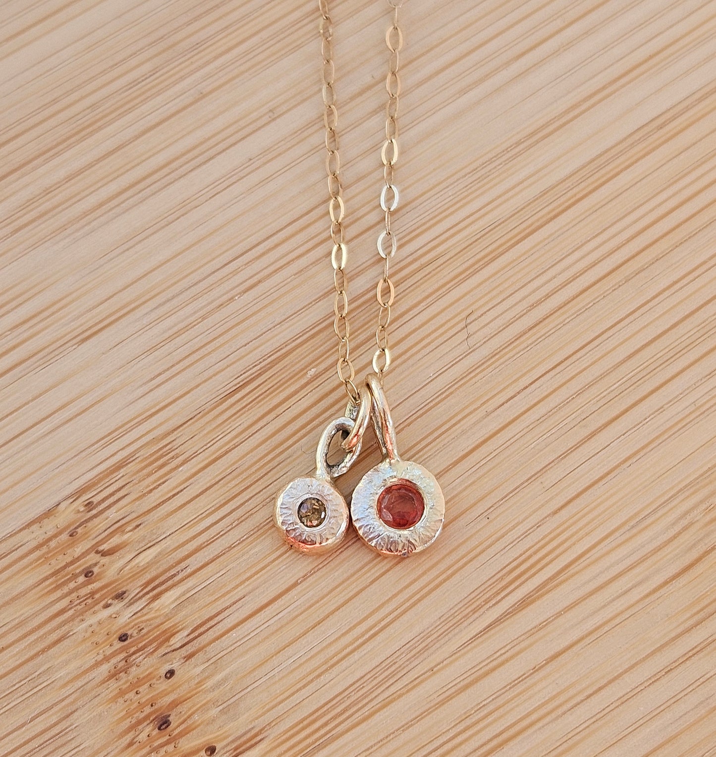 Sapphire charms duo