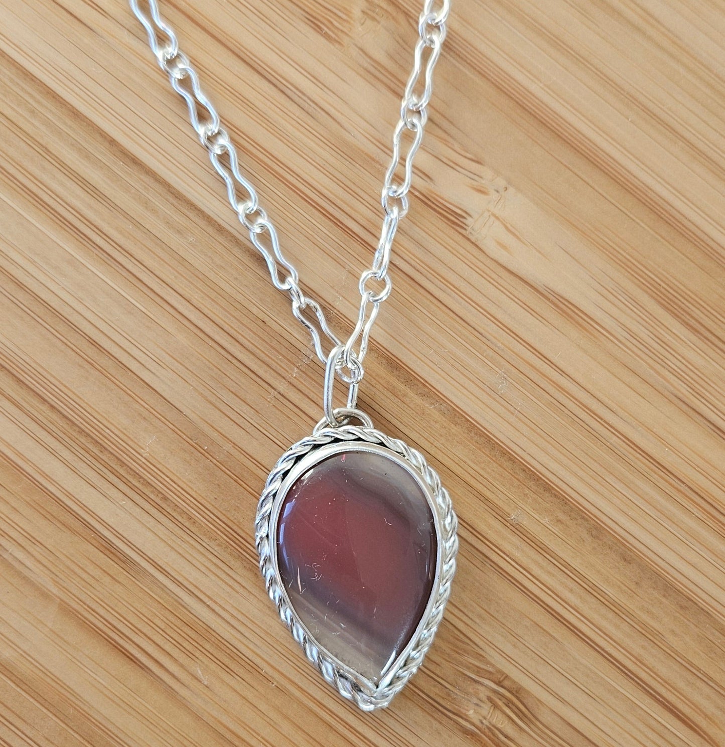 Sterling silver Agate pendant