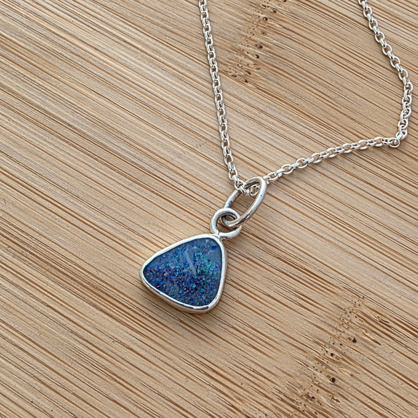 Australian opal doublet pendant