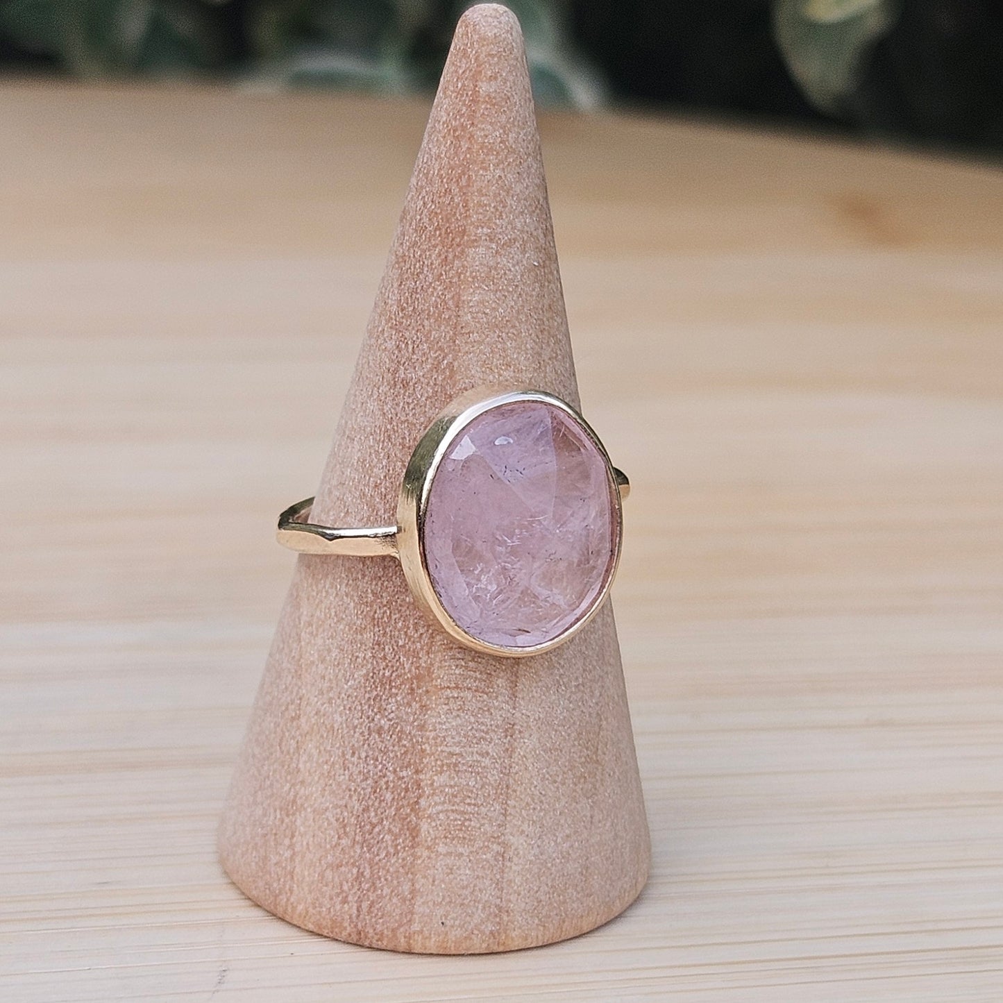 14ct gold Morganite ring