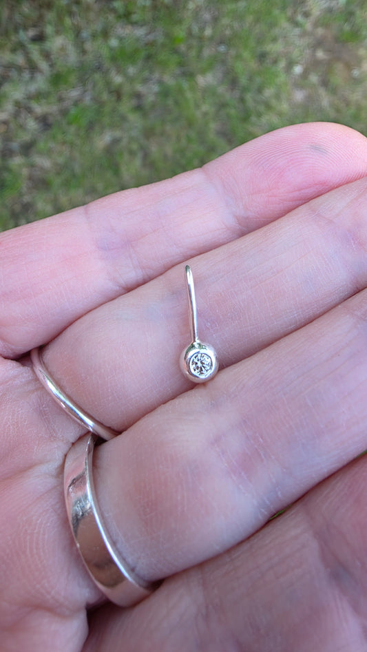 Tiny diamond pendant