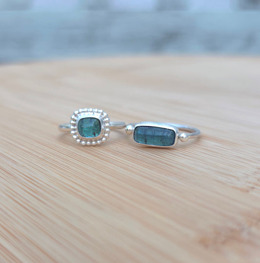 Green tourmaline ring