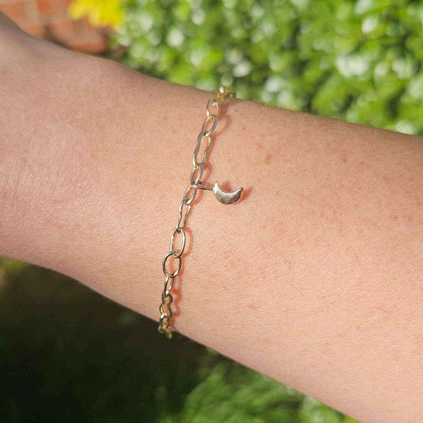 To the moon and back gold bracelet