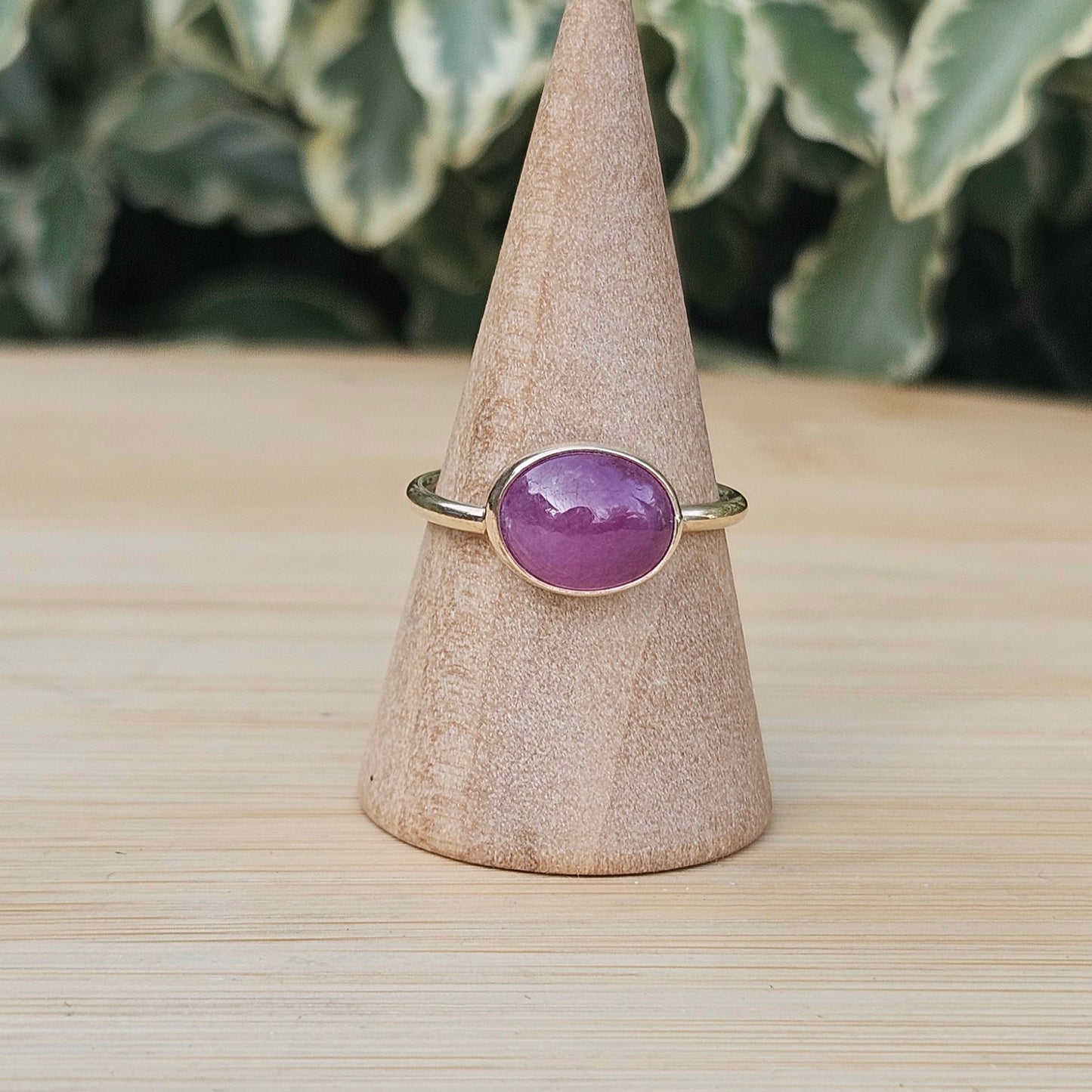Chanthaburi pink sapphire ring