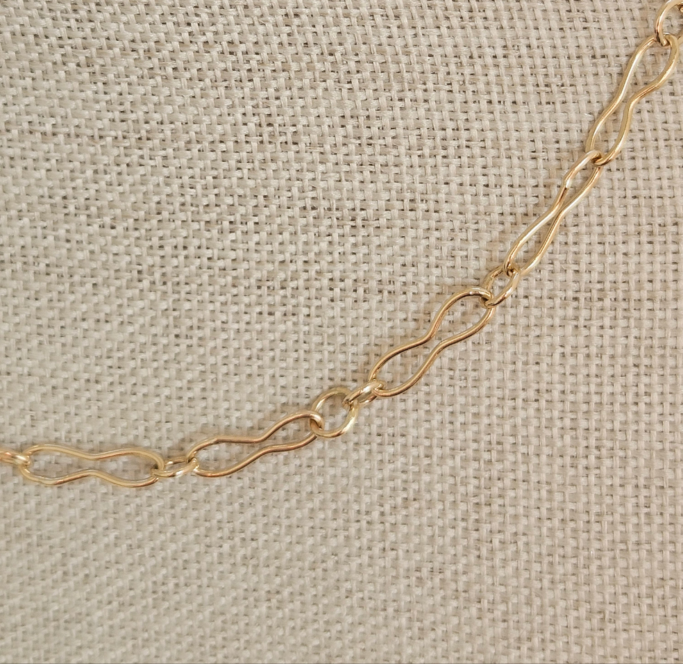 9ct gold handmade chain