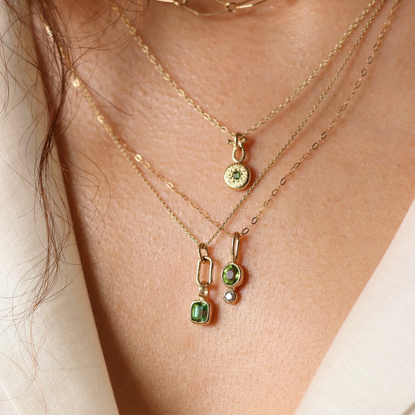Handmade 9ct gold Madagascan Zircon pendant