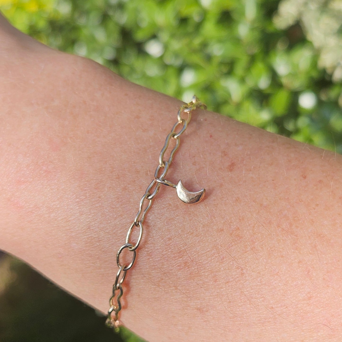 To the moon and back gold bracelet
