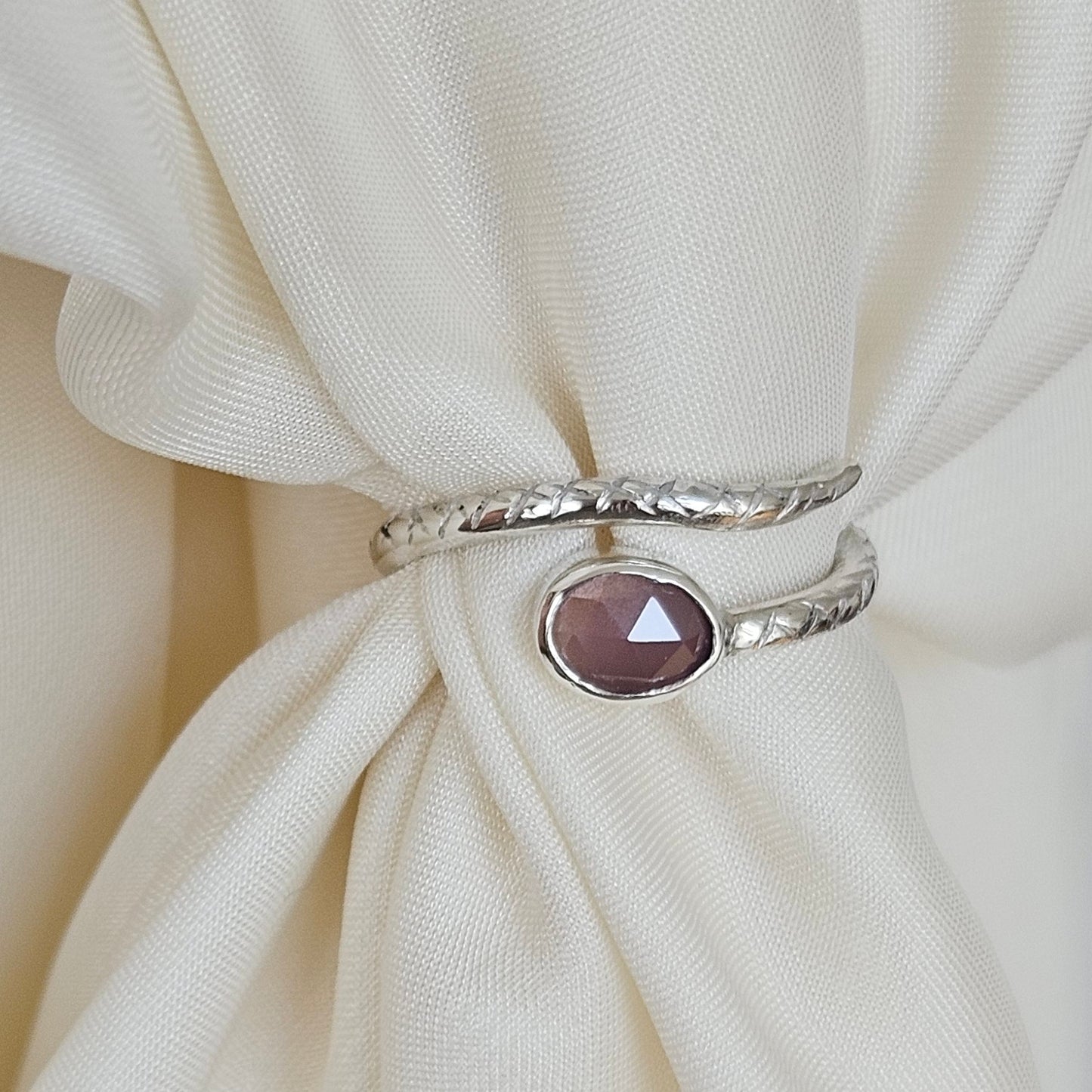 Sterling silver snake ring