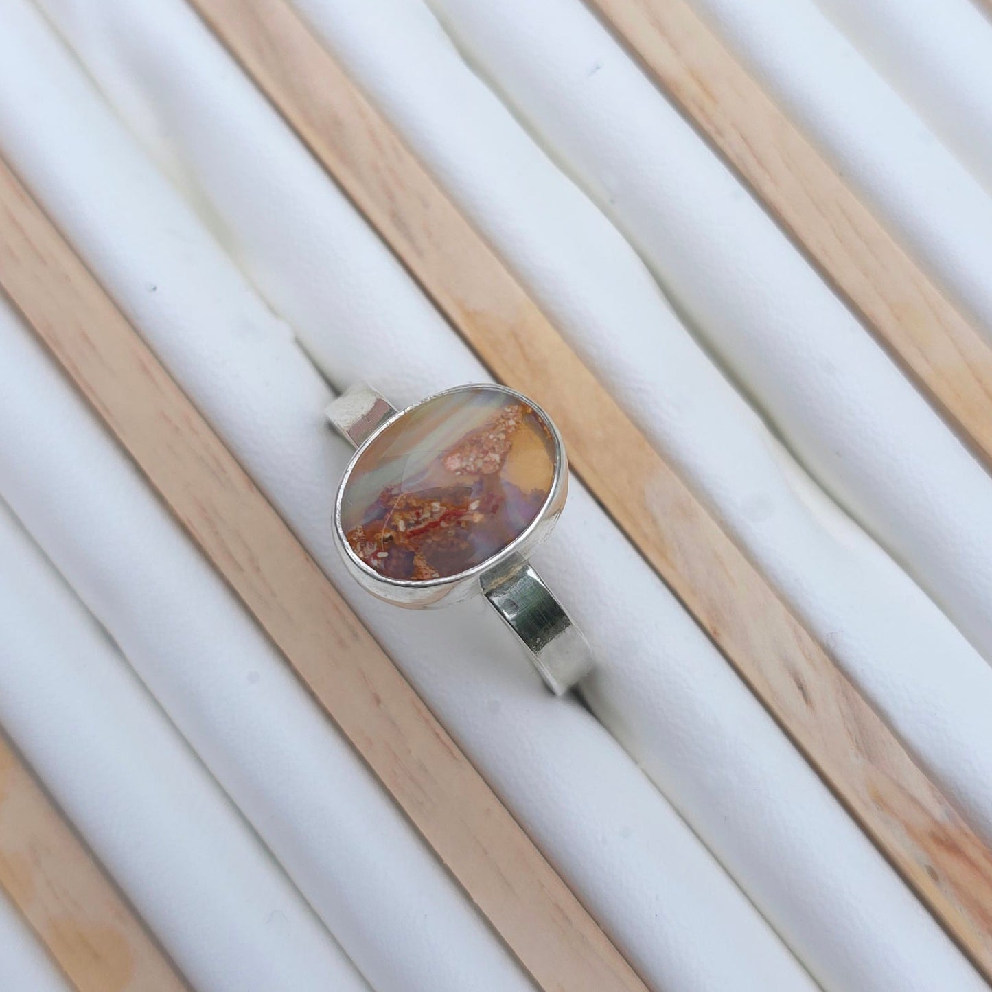 Australian Pipe Opal ring