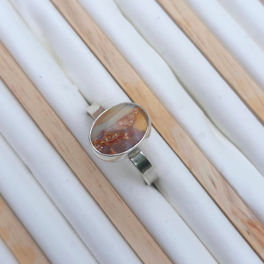 Australian Pipe Opal ring