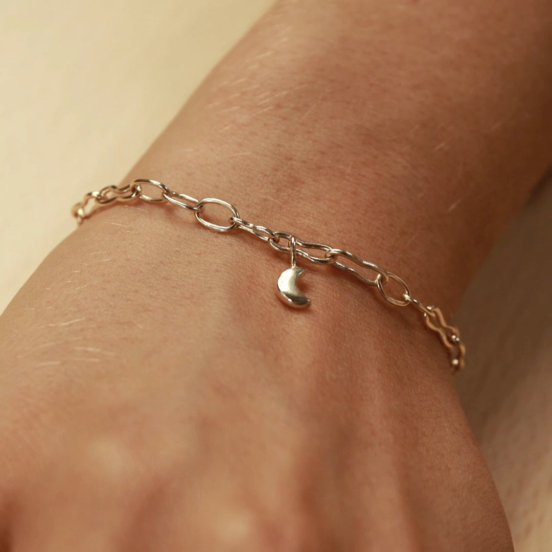 To the moon and back gold bracelet