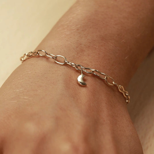 To the moon and back gold bracelet