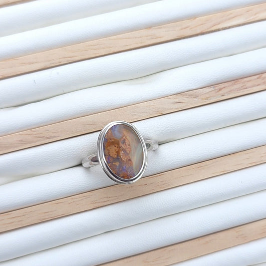 Australian Pipe Opal ring