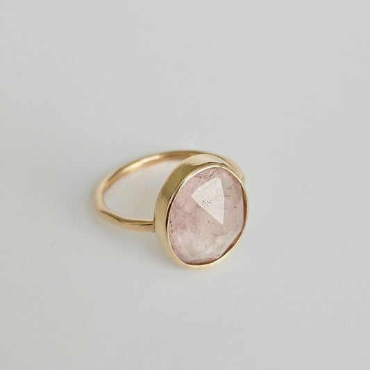 Gold Morganite ring