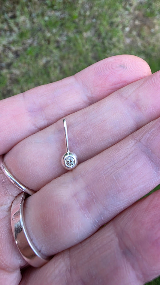 Tiny diamond pendant