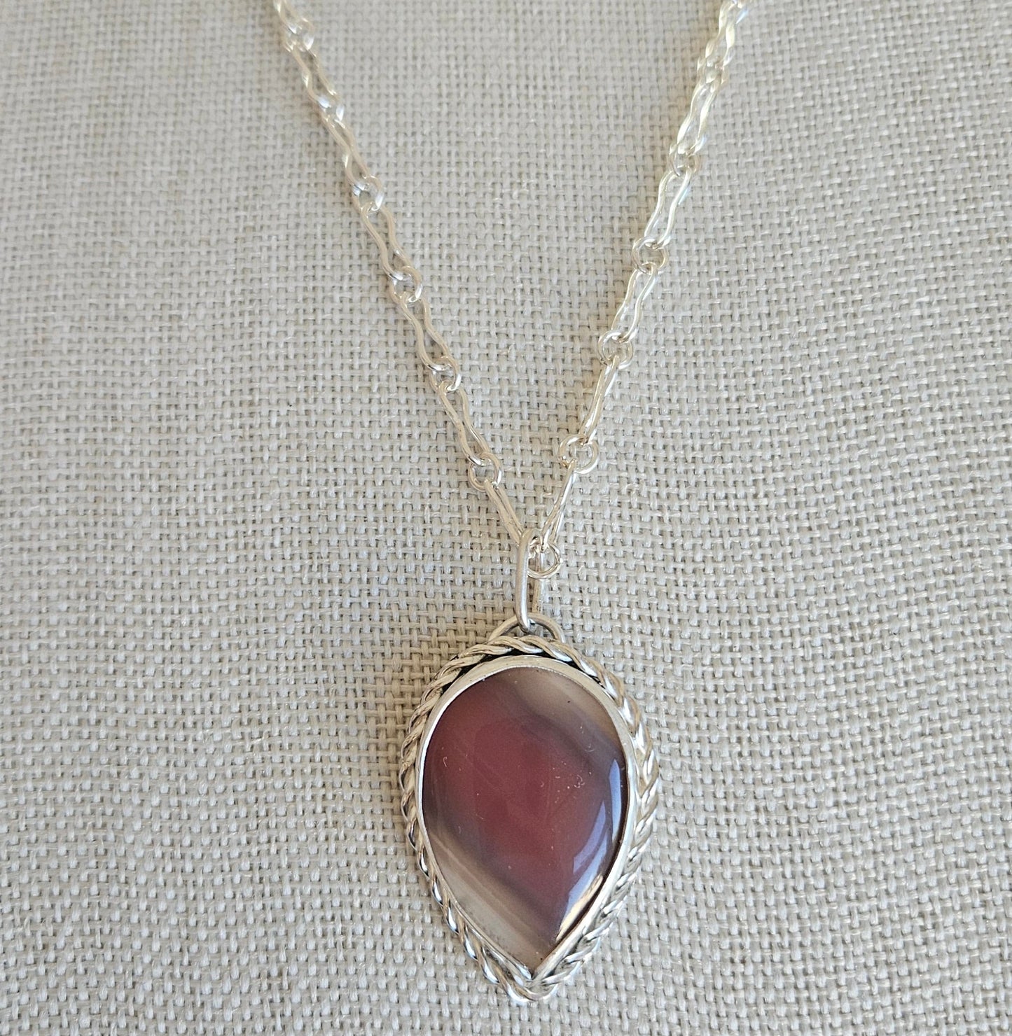 Sterling silver Agate pendant