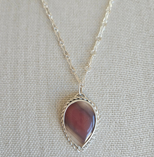 Sterling silver Agate pendant