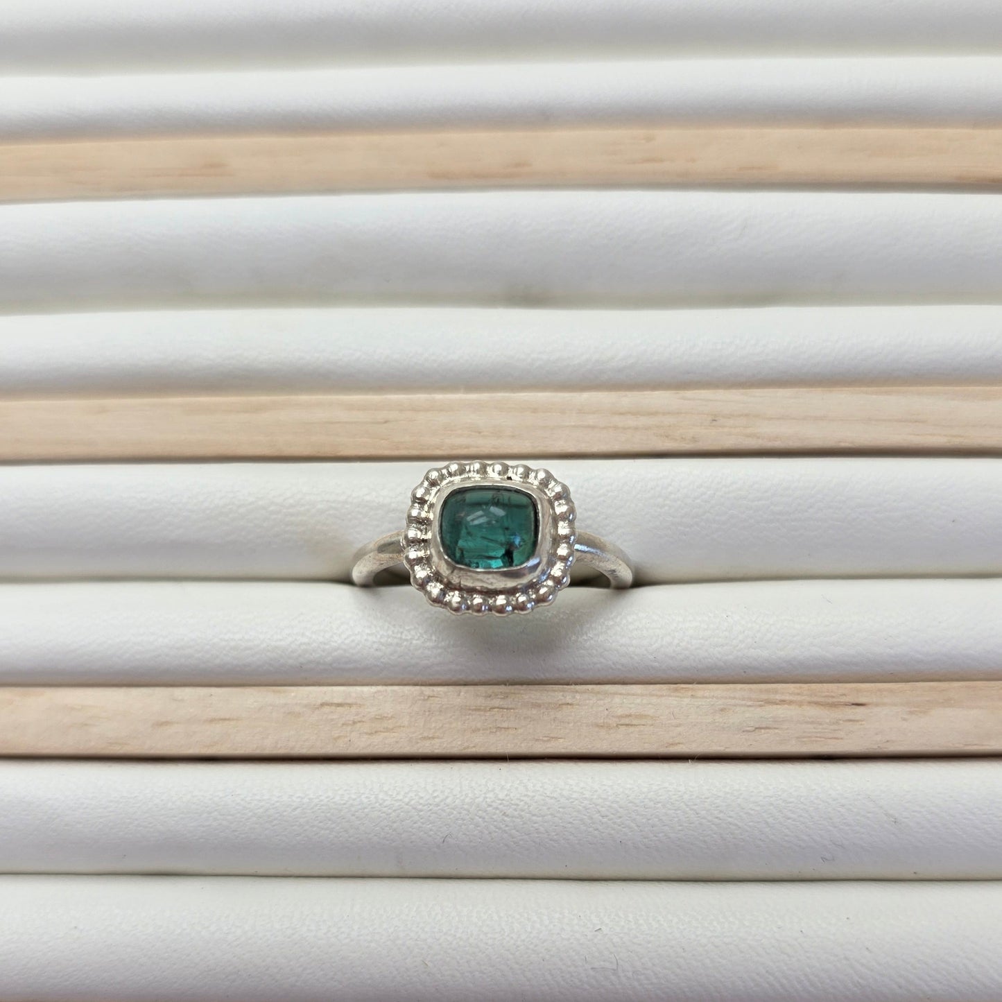 Green tourmaline ring