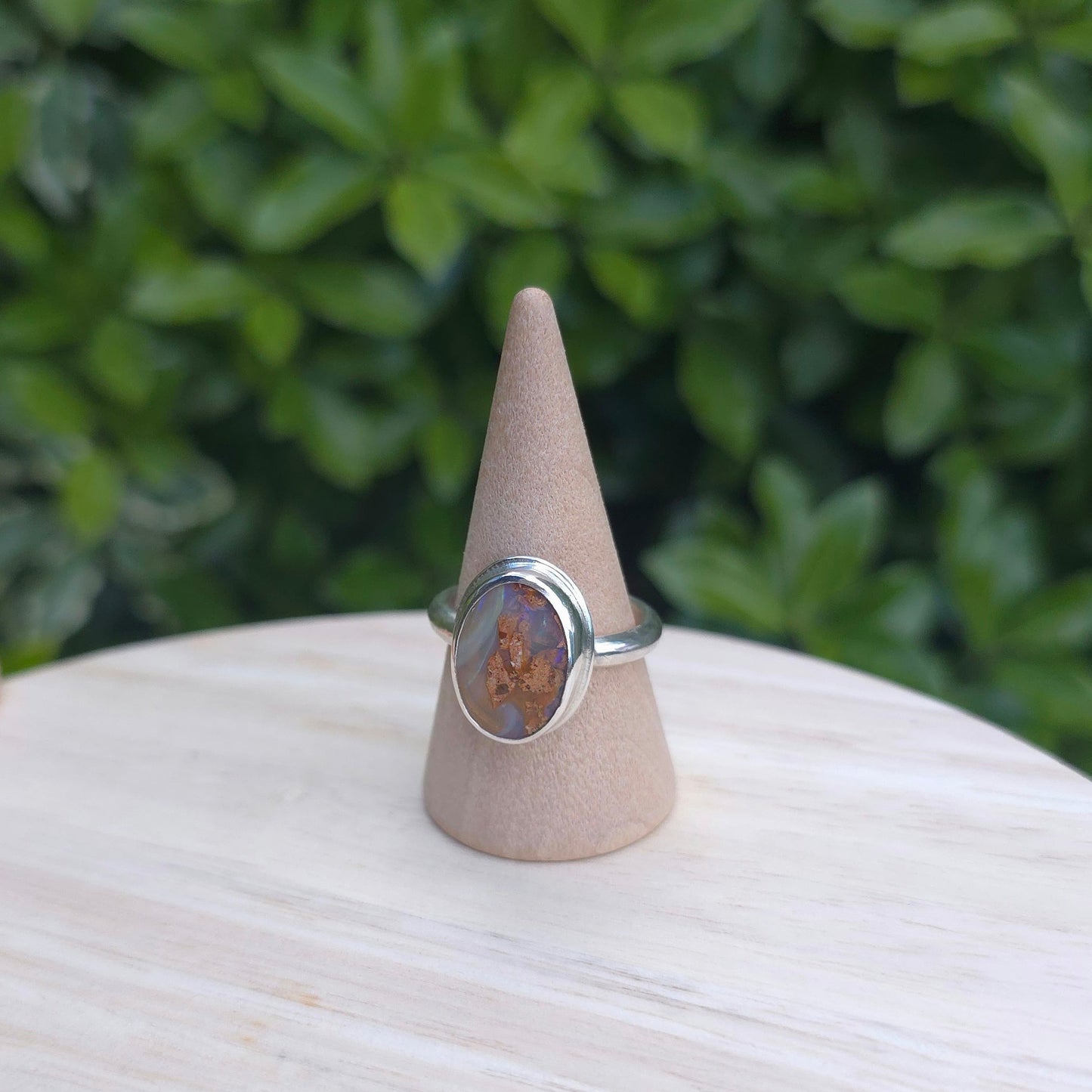 Australian Pipe Opal ring