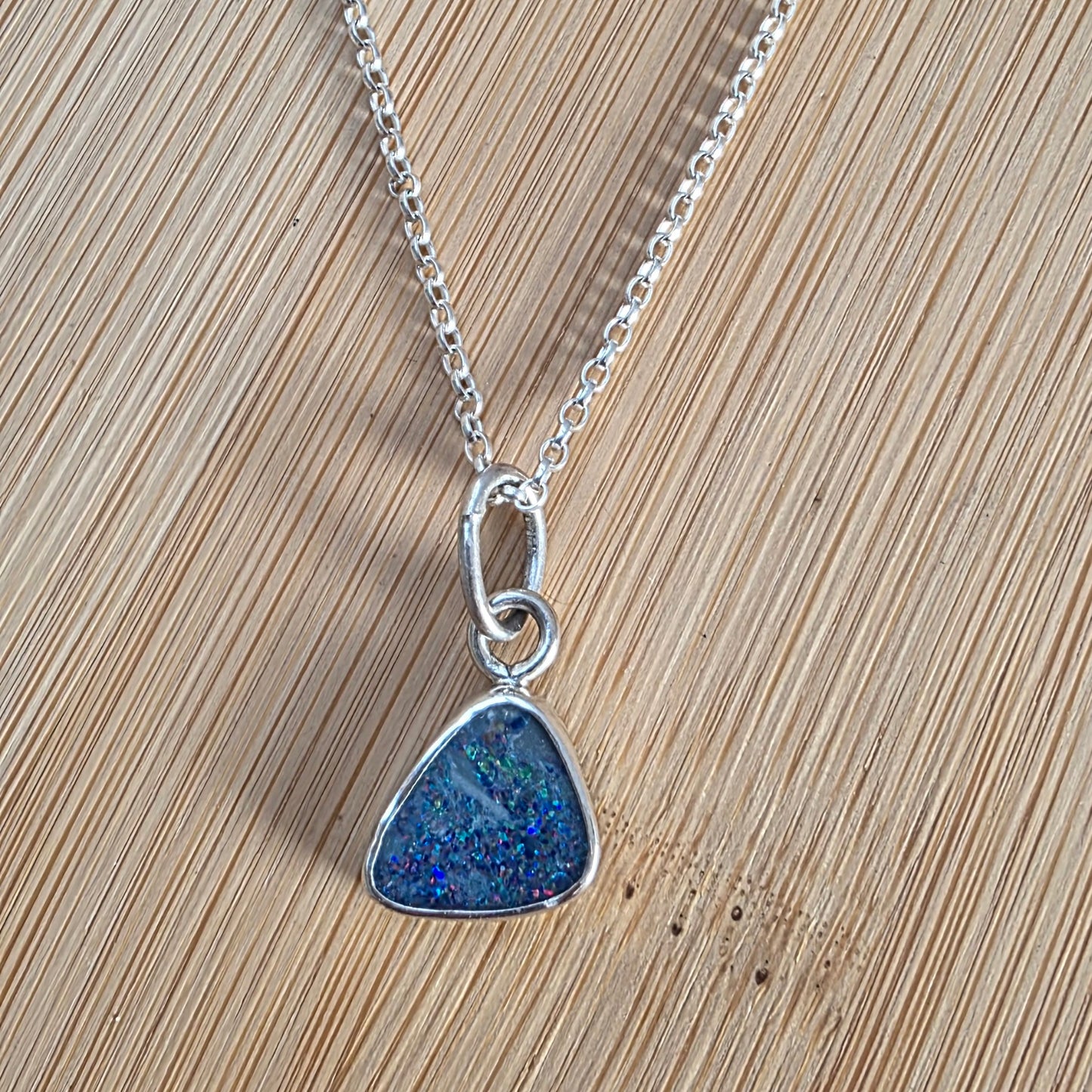 Australian opal doublet pendant