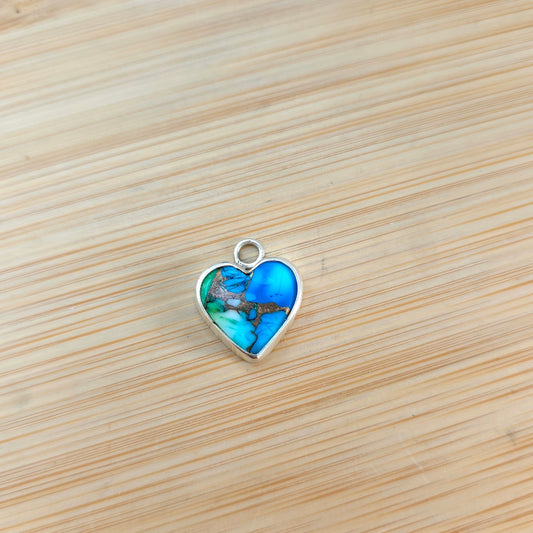 Mohave Turquoise heart pendant