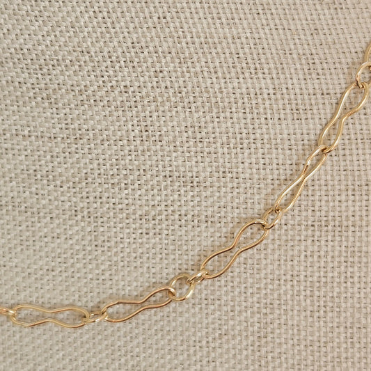 9ct gold handmade chain