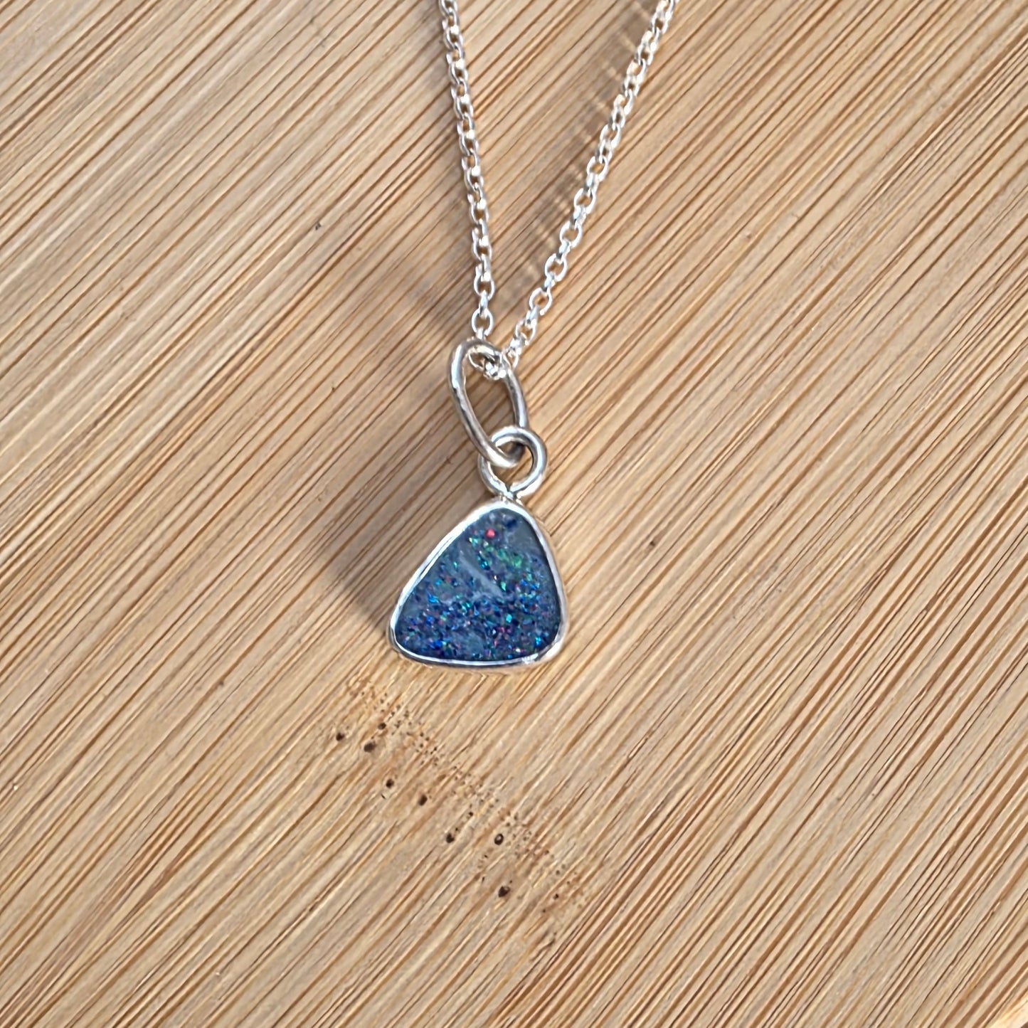 Australian opal doublet pendant