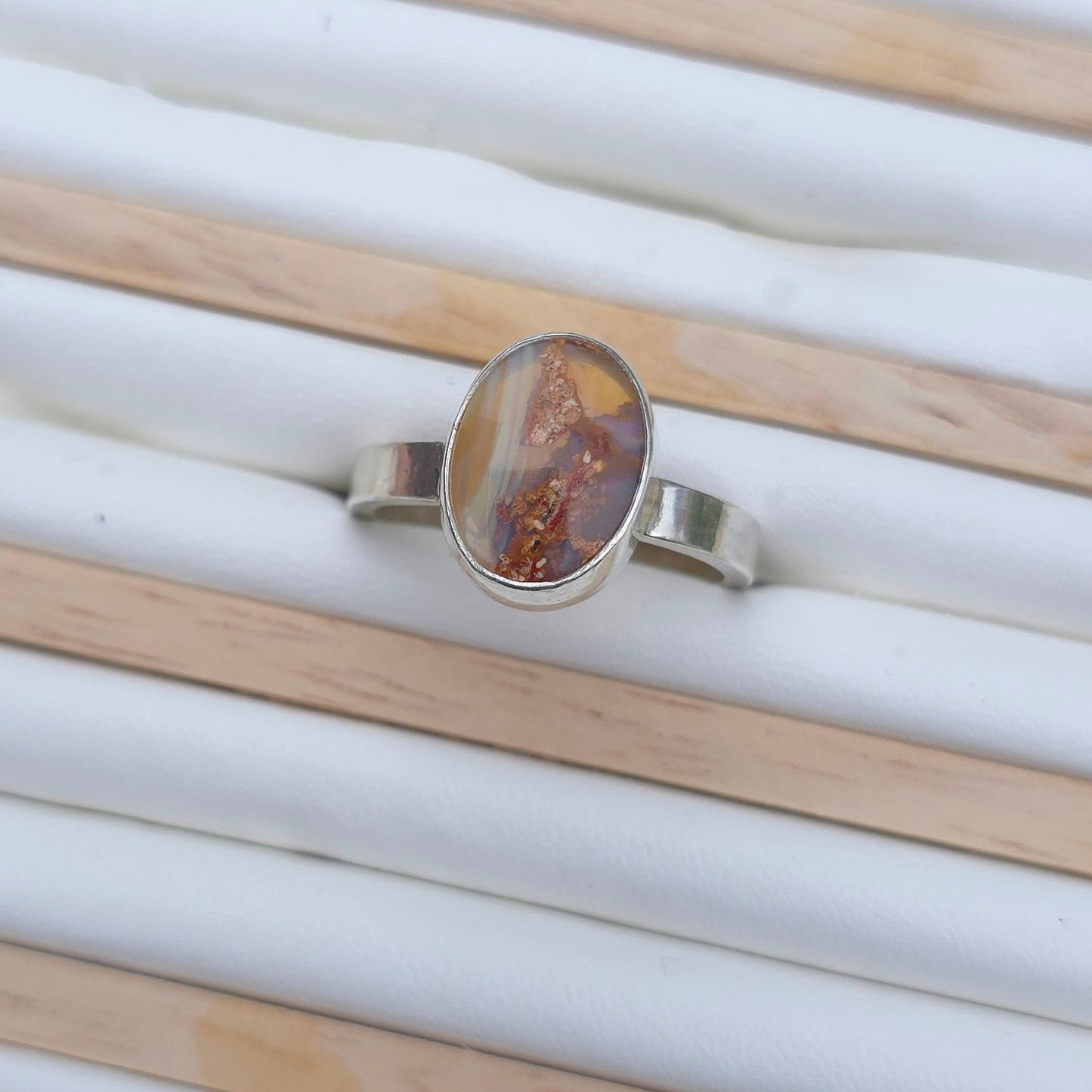 Australian Pipe Opal ring