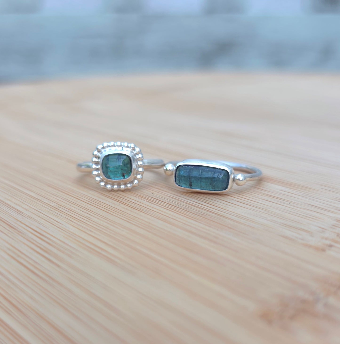 Green tourmaline ring