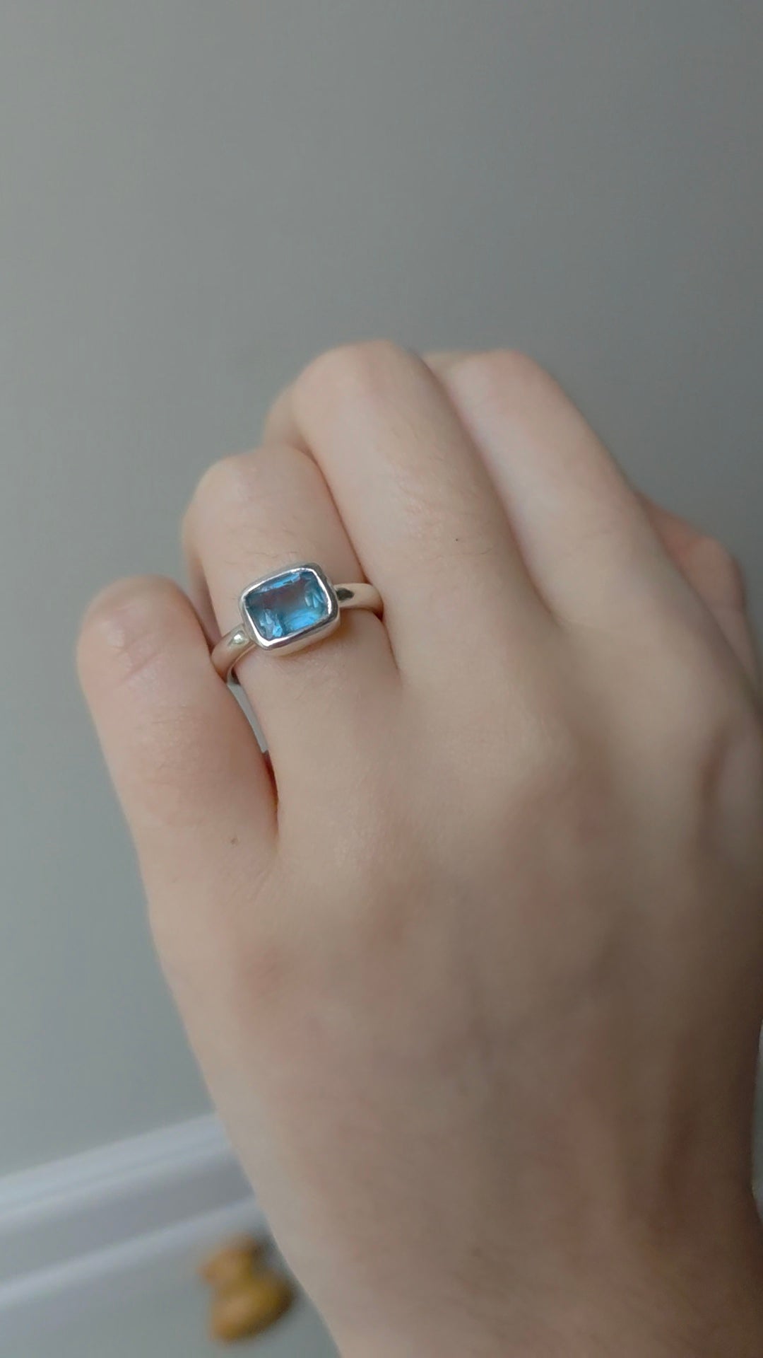 Aquamarine ring