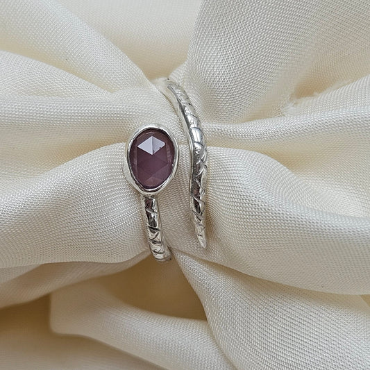 Sterling silver snake ring