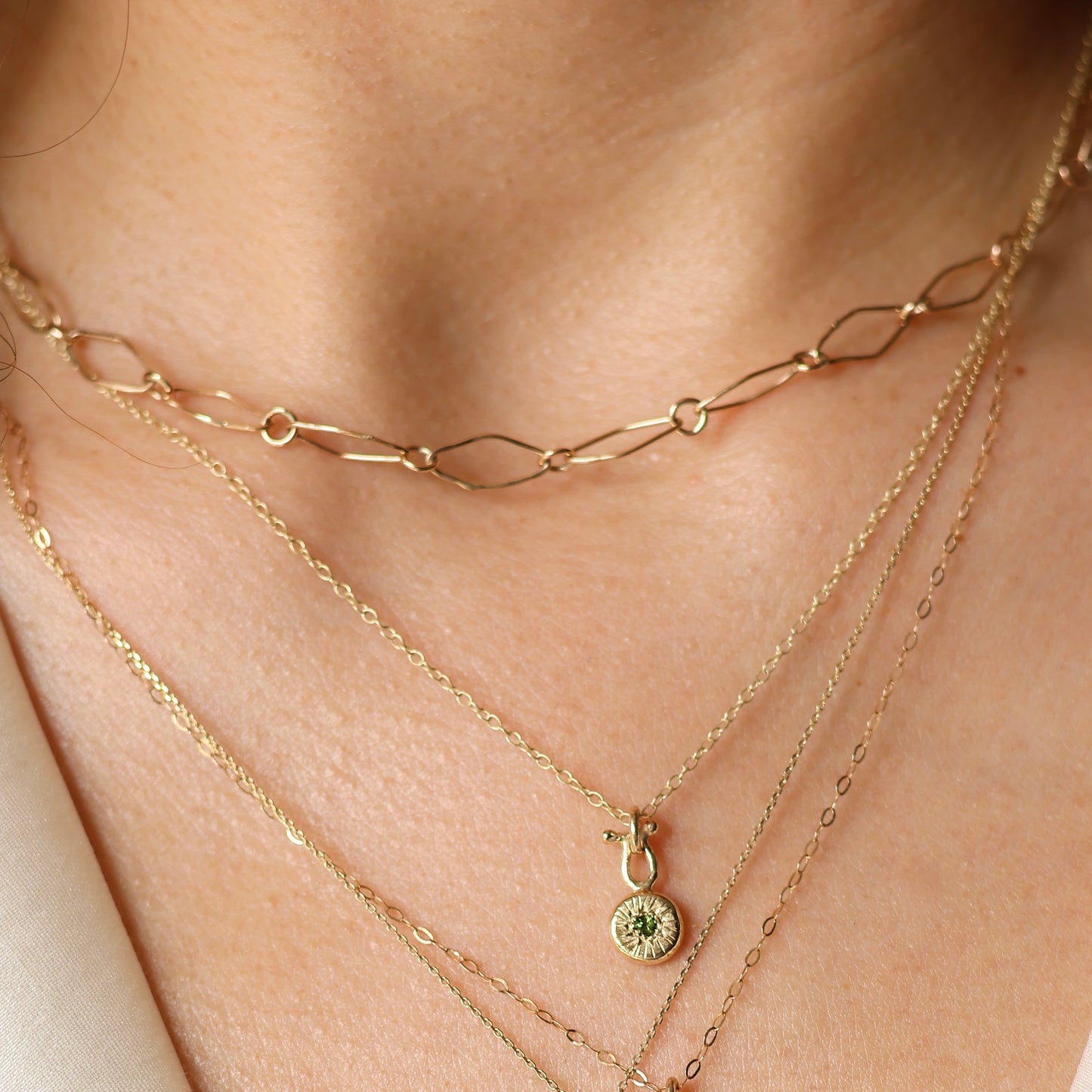 Handmade 9ct gold chain