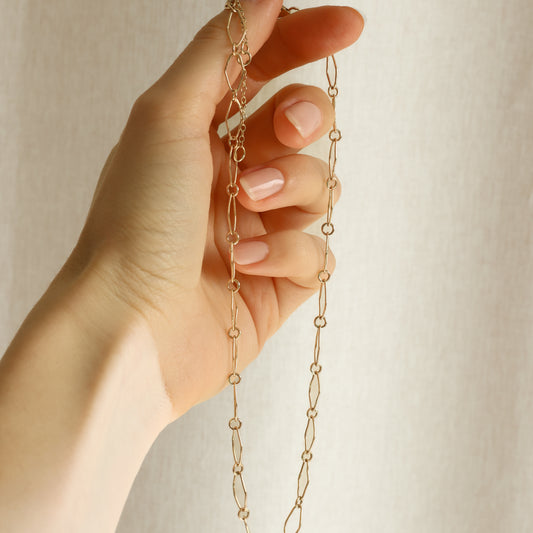 Handmade 9ct gold chain