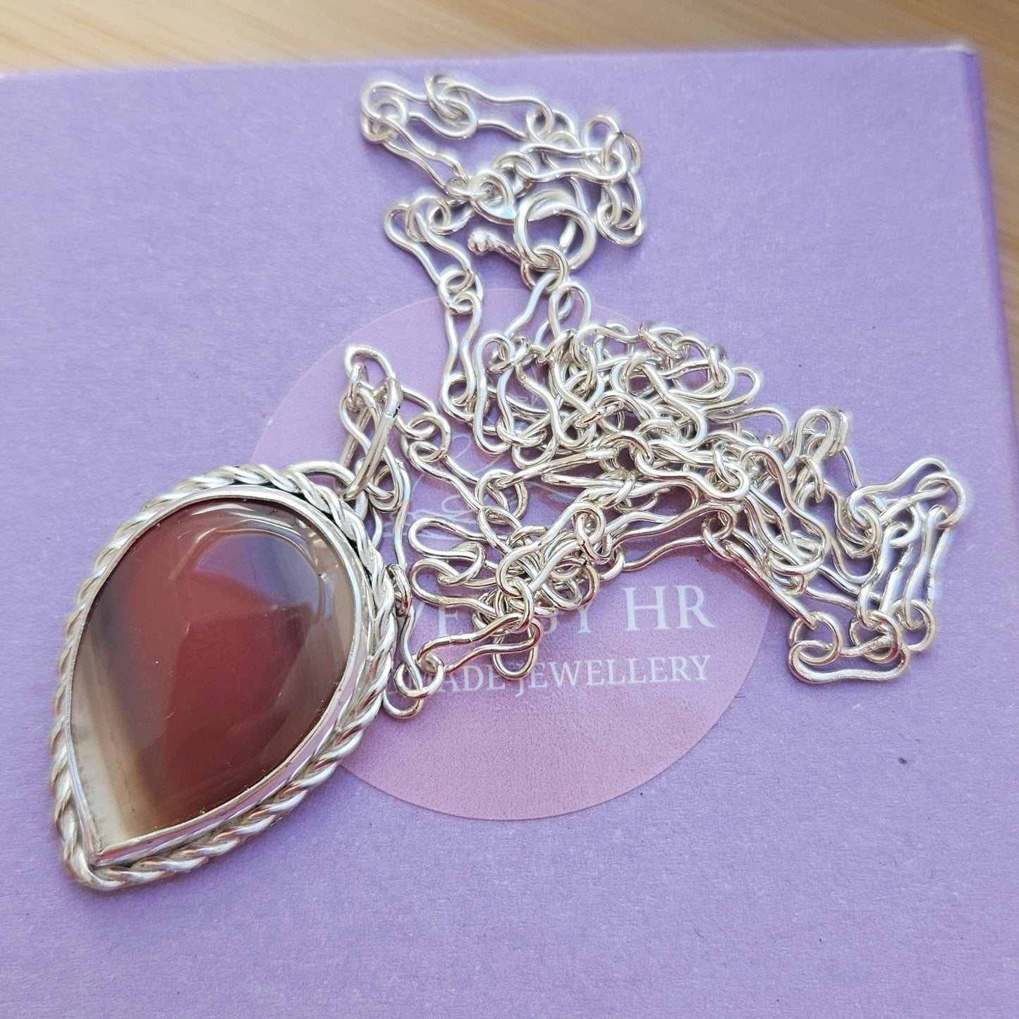 Sterling silver Agate pendant