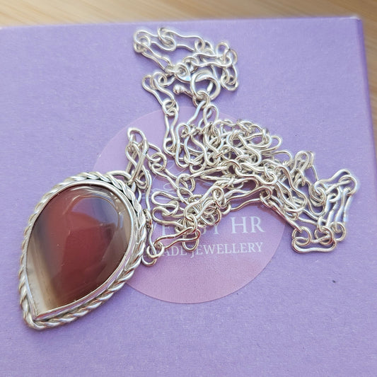 Sterling silver Agate pendant