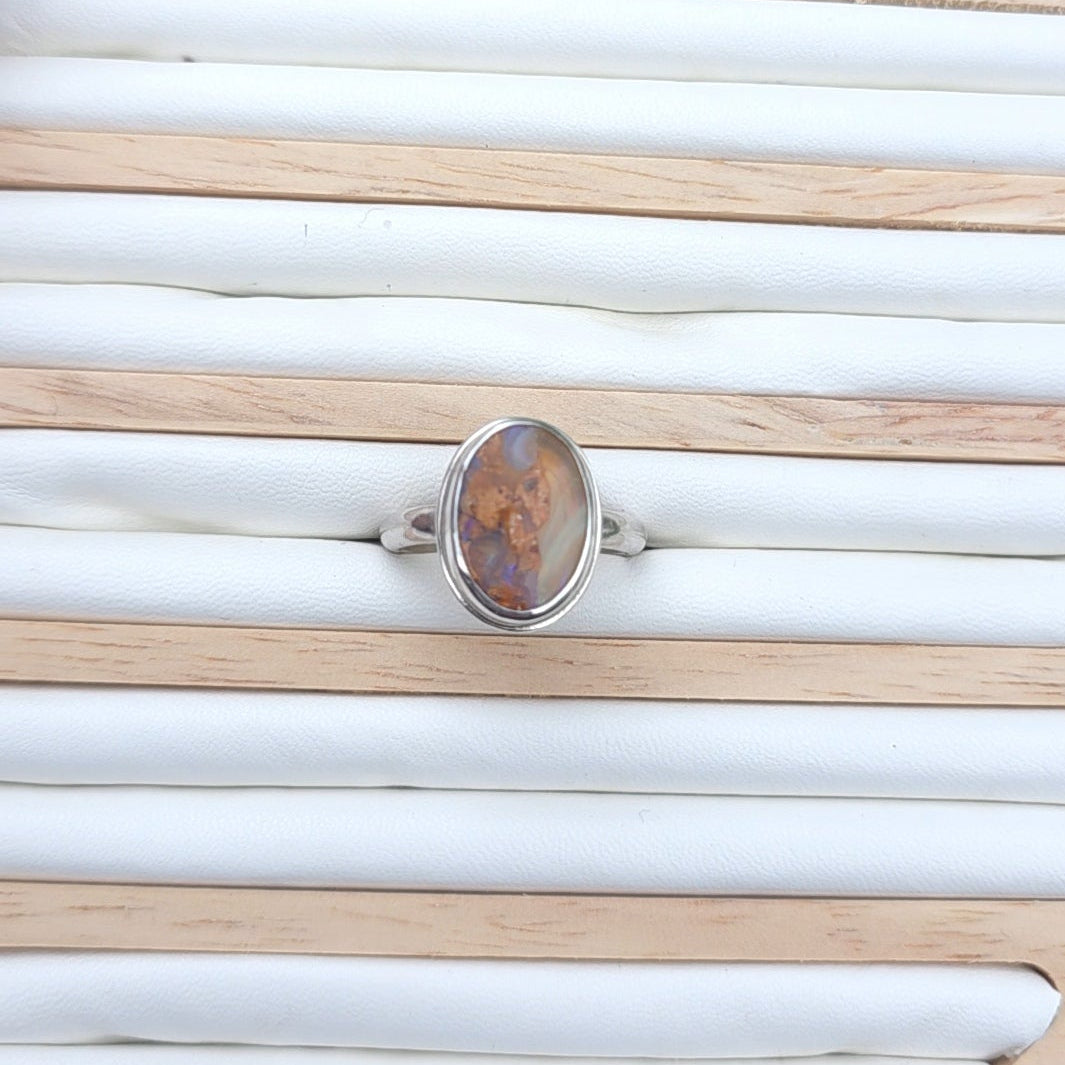 Australian Pipe Opal ring