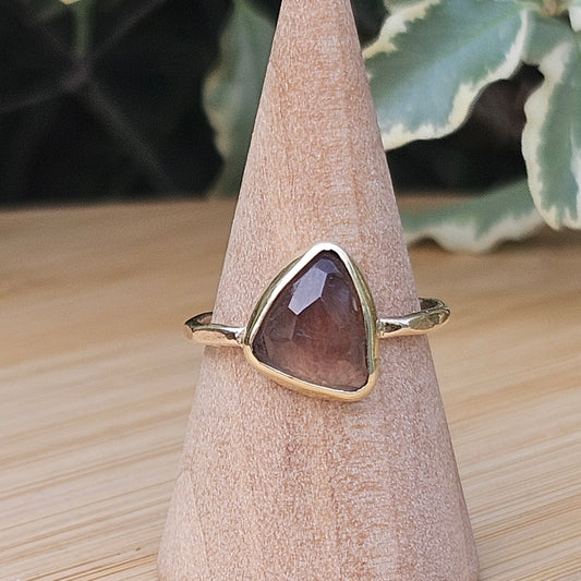 Smoky tourmaline ring